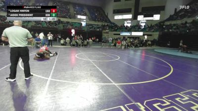190 lbs Consi Of 8 #2 - Logan Hinton, Lugoff-Elgin vs Aiden President, Berkeley