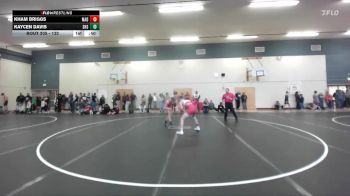132 lbs Cons. Round 2 - Kaycen Davis, Shelley vs Kham Briggs, Madison