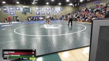 130 lbs Cons. Round 2 - Nayeli Cervantes, Del Oro vs Alex Ponce, Nipomo