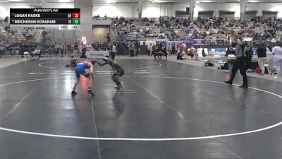 AA 106 lbs Cons. Semi - Sricharan Kosanam, Collierville High School vs Logan Raske, Cleveland High School