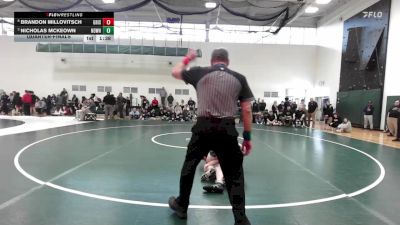 144 lbs Quarterfinal - Brandon Millovitsch, Griswold/Wheeler vs Nicholas McKeown, Notre Dame-West Haven