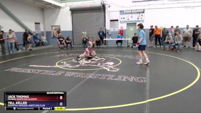 78 lbs Quarterfinal - Tell Keller, Soldotna Whalers Wrestling Club vs Jack Thomas, Pioneer Grappling Academy