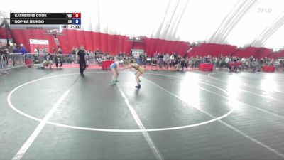 105 lbs Round 5 - Katherine Cook, Freedom Wrestling Club vs Sophia Biundo, SHED Wrestling