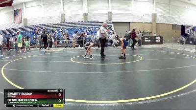 53 lbs Cons. Round 2 - Beckham Gerber, Yorktown Wrestling Club vs Emmett Buuck, Indiana