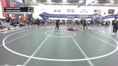 132 lbs 5th Place Match - Edward Ramirez, Rancho Mirage vs Joseph Whitford, Santiago (Corona)