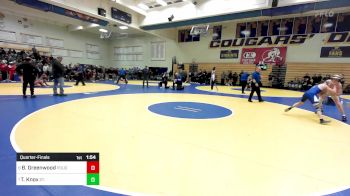 135 lbs Quarterfinal - Billy Greenwood, Poudre (CO) vs Tyler Knox, St. John`s Prep (MA)