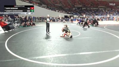 6A Boys 126 lbs Cons. Round 5 - Nate Gusdorf, West Linn Boys vs Joseph Borraggine, North Medford Boys