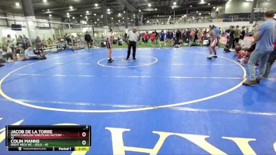 138 lbs Finals (2 Team) - Colin Manns, GREAT NECK WC - GOLD vs Jacob De La Torre, NORTH CAROLINA WRESTLING FACTORY