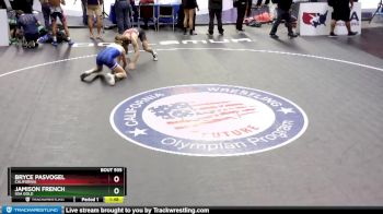 126 lbs Semifinal - Bryce Pasvogel, California vs Jamison French, USA Gold