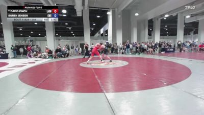 110 lbs Cons. Round 3 - David Finch, Lowell Academy Of Wrestling vs Soren Jensen, Champions Wrestling Club