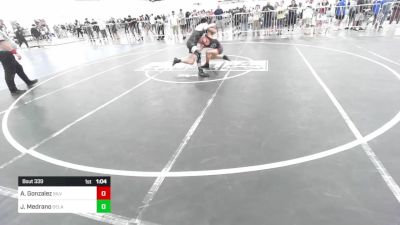 126 lbs Round Of 16 - Aaron Gonzalez, Silverback WC vs Jordan Medrano, Delano Diablos WC