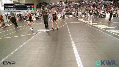 70 lbs Semifinal - Cole Schiltz, Verdigris Youth Wrestling vs Salyer Torix, Sperry Wrestling Club