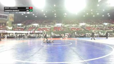 74 lbs 5th Place Match - Cameron Bramlet, Casper Wrestling Club vs Brody Edwards, Laurel Matburners