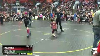 85 lbs Quarterfinal - Hadley Reay, Portland WC vs Adrie Holmes, Pine River Youth WC