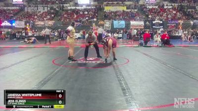 G - 235 lbs Cons. Round 2 - Jess Elings, Cut Bank (Girls) vs Janessa Whiteplume, Harlem (Girls)