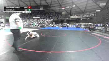 Boys 2A 132 lbs Quarterfinal - Alexander Gomez, Chief Sealth vs Cash Eylar, Ellensburg