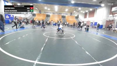 83-101 lbs 3rd Place Match - Gavin Burgess, OCRTC vs Patton Hall, Corona 100