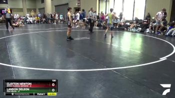 106 lbs Round 2 Champ & Wb (32 Team) - Clayton Newton, BHWC/ Florida Supreme vs Landon Deleon, Pod Squad