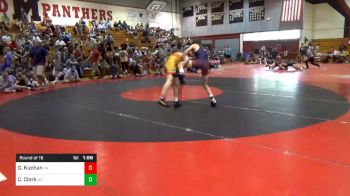 132 lbs Round Of 16 - Garrett Kuchan, Va vs Christopher Clark, Nc