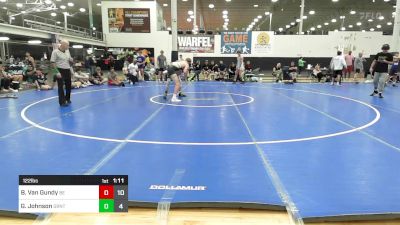 122 lbs Quarterfinal - Blaze Van Gundy, Beast Of The East vs Garrett Johnson, GT Final Purge