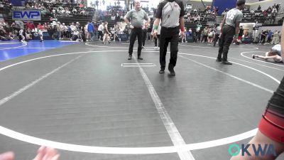 66 lbs Consolation - Wrightt Lindamood, Weatherford Youth Wrestling vs Hudson Burdick, Perry Wrestling Academy