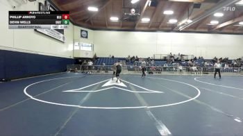 165 lbs Quarterfinal - Phillip Arroyo, Menlo NCAA vs Devin Wells, Unattached