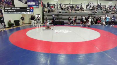117 lbs Rr Rnd 1 - Bennett Moorman, Roundtree Wrestling Academy vs Kelan Hollis, North Hall Jr Trojans