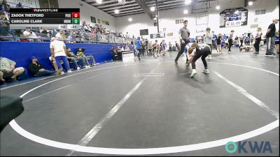 76/80 lbs Rr Rnd 2 - Zadok Thetford, Piedmont vs Caroline Clark, Norman North