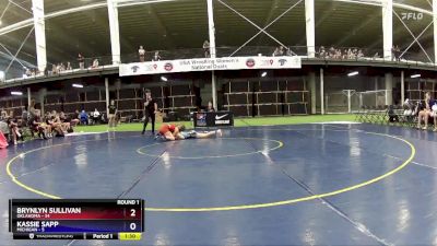 108 lbs Round 1 (4 Team) - Brynlyn Sullivan, Oklahoma vs Kassie Sapp, Michigan