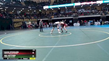 215 lbs Champ. Round 1 - Rex Wittmer, Nikiski High School vs Gavin Stoddard, Grace Christian School