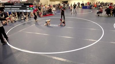 8U GIRLS - B 1st Place Match - Braylee Botler, New Prague Wrestling vs Eloise Hotvet, Lakeville Youth Wrestling Association