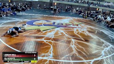 114 lbs Finals (8 Team) - Eli Schultz, Saint Michael Albertville vs Jordan Bell, Saint Pius X (Kansas City)