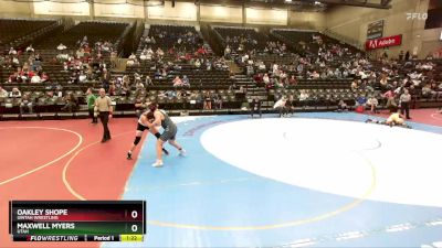 178 lbs Champ. Round 1 - Maxwell Myers, Utah vs Oakley Shope, Uintah Wrestling