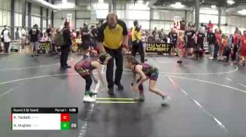 56 lbs Round 3 (6 Team) - Kai Hughes, The Funky Singlets Yellow vs Kynlie Tackett, Olympia