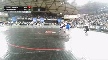 Boys 1B/2B 165 Cons. Round 3 - Steven Gomes, Onalaska vs Kasen Clements, Willapa Valley