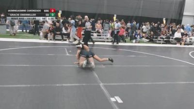 110 lbs Champ. Rd Of 64 - Jasminejasmine Canonizado, NOVA WC vs Gracie Obermiller, Island Girls