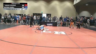 125 lbs Champ. Rd Of 16 - Anaiah Kolesar, Unattached vs Saphira Hamill, Get Fit Wrestling Club