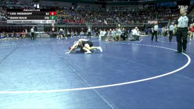 1A-150 lbs Champ. Round 1 - Cael Weisskopf, HLV, Victor vs Isaiah Malm, Graettinger-Terril/Ruthven-Ayrshire