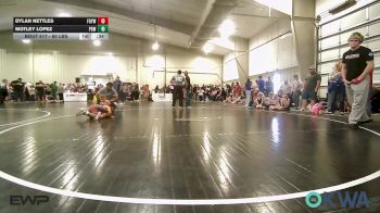 60 lbs Consi Of 8 #1 - Dylan Nettles, Fort Gibson Youth Wrestling vs Motley Lopez, Proving Grounds Wrestling