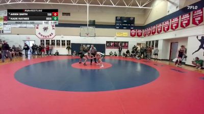 120 lbs Quarterfinal - Kade Haynes, Moorcroft vs Aiden Smith, Tongue River