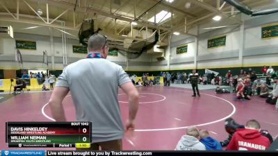 50 lbs Quarterfinal - Davis Hinkeldey, Siouxland Wrestling Academy vs William Neiman, Spearfish Youth Wrestling