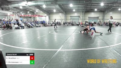 89 lbs Consi Of 16 #1 - Karson Wuebker, Sebolt Wrestling Academy vs Tyler Christensen, Threestyle