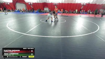 144-145 B Round 1 - Slayton Swenson, Canton C-Hawks vs Noah Saribekian, Vernon Hills