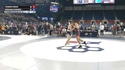 157 lbs Cons. Sub-rd Of 16 - Connor Heron, Colorado vs Brigham Cookson, Utah
