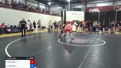 74 kg Round Of 128 - Kael Scranton, Kwc vs Connor Hoefling, Bullets Wrestling Club