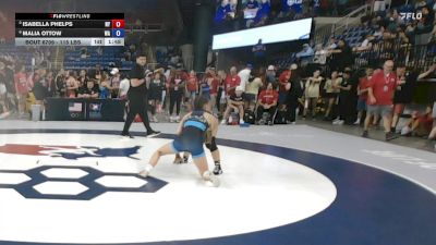 115 lbs Quarters - Isabella Phelps, NY vs Malia Ottow, WA
