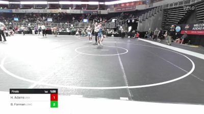 148 lbs Final - Hunter Adams, Unaffiliated vs Brayden Forman, Lafayette Scrappers