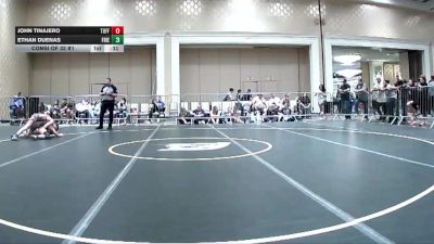 113 lbs Consi Of 32 #1 - John Tinajero, Tuff Kidz Outlaws WC vs Ethan Duenas, Friendly Hills