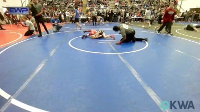 70 lbs Quarterfinal - Jake Jabben, Caney Valley Wrestling vs Keilen Fields, Wyandotte Youth Wrestling