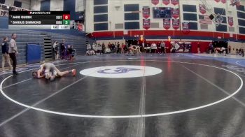 107 lbs Quarterfinal - Jake Guzek, South Park vs Darius Simmons, Burgettstown